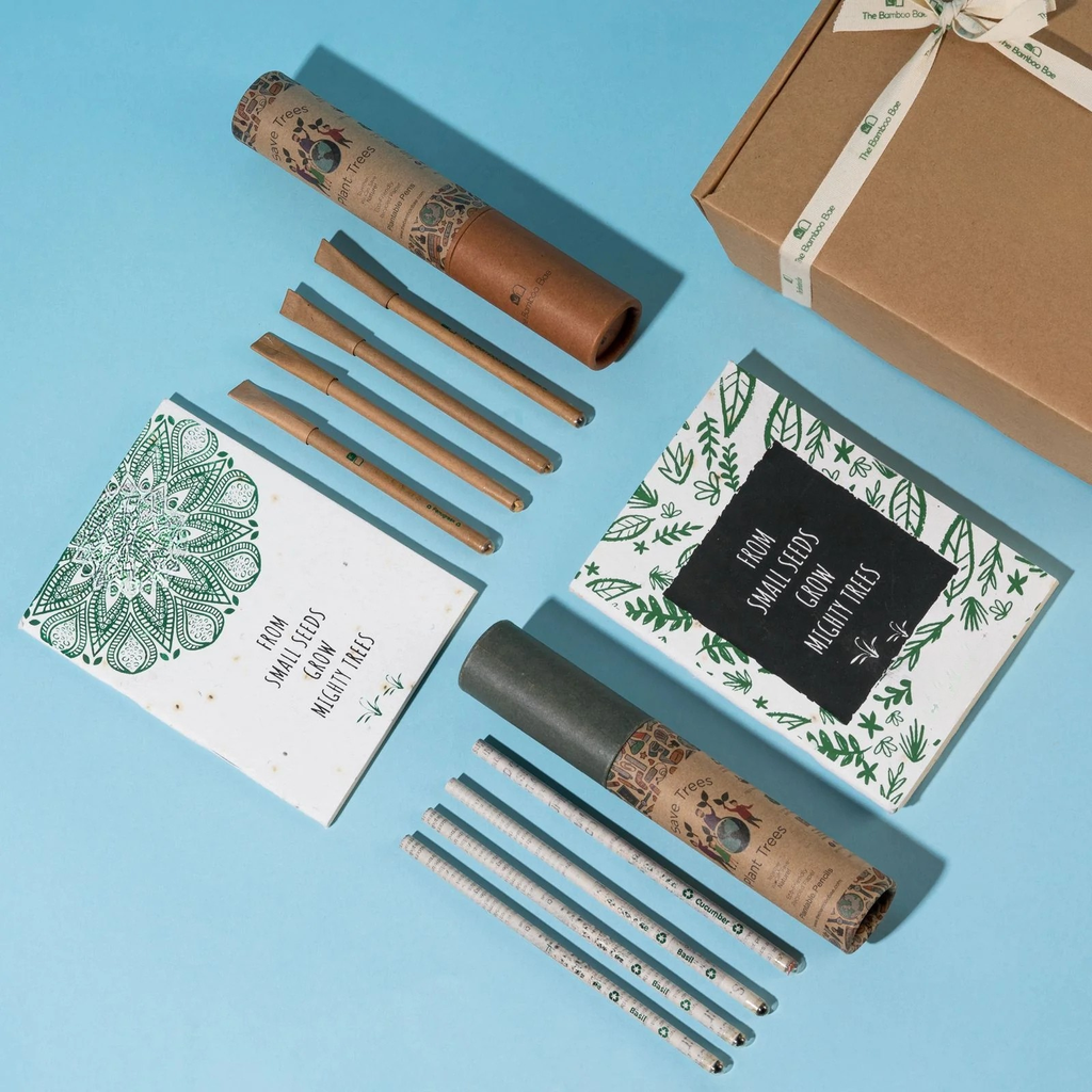 [E-COM00000008] Plantable Stationery Kit | Plantable Notebook, Pen, and Pencil Set