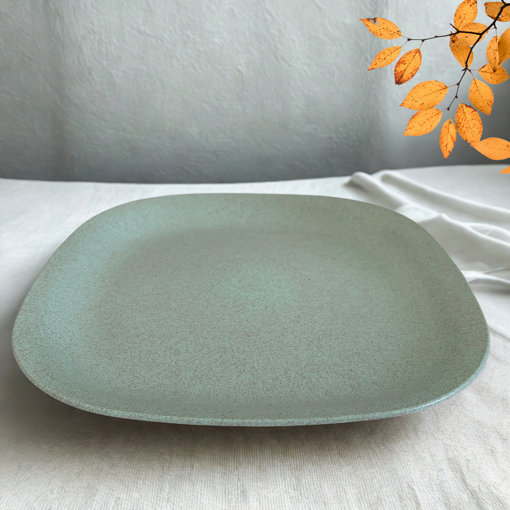 [E-COM00000030] Rice Husk Snack Plate 9"