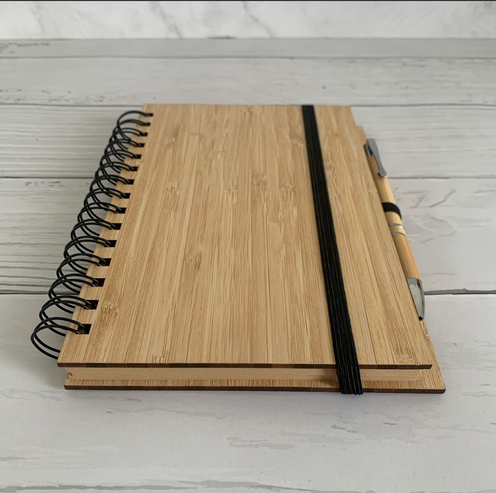 [E-COM00000070] Bamboo Diary & Pen Set
