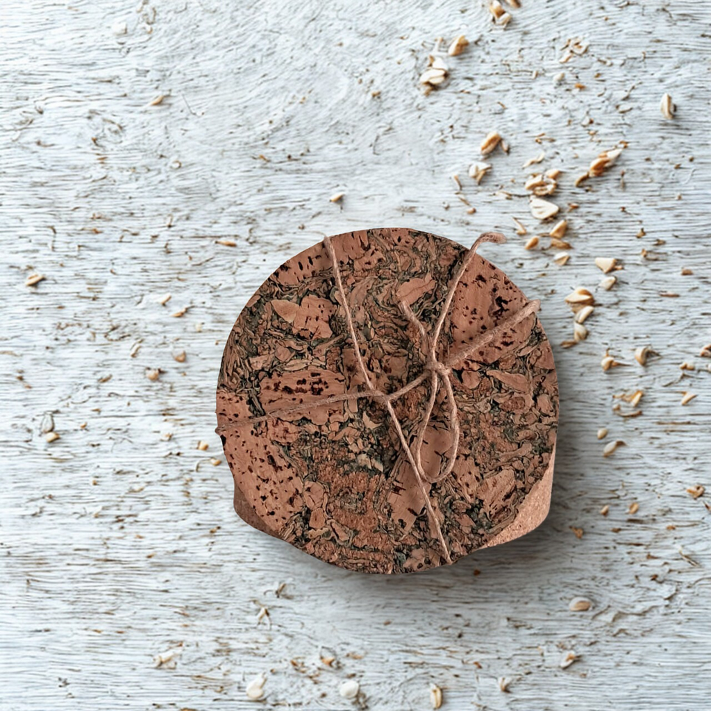 [E-COM00000083] Cork Designer Coaster (Set of 4)