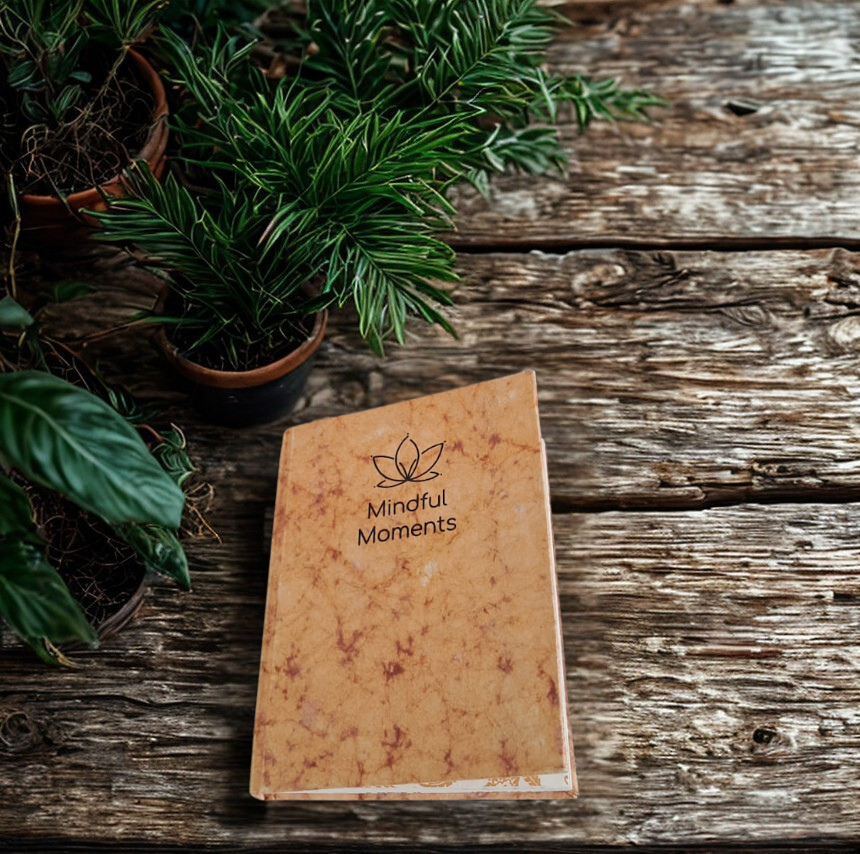 [E-COM00000089] Handmade Paper Notebook (Hardbound)